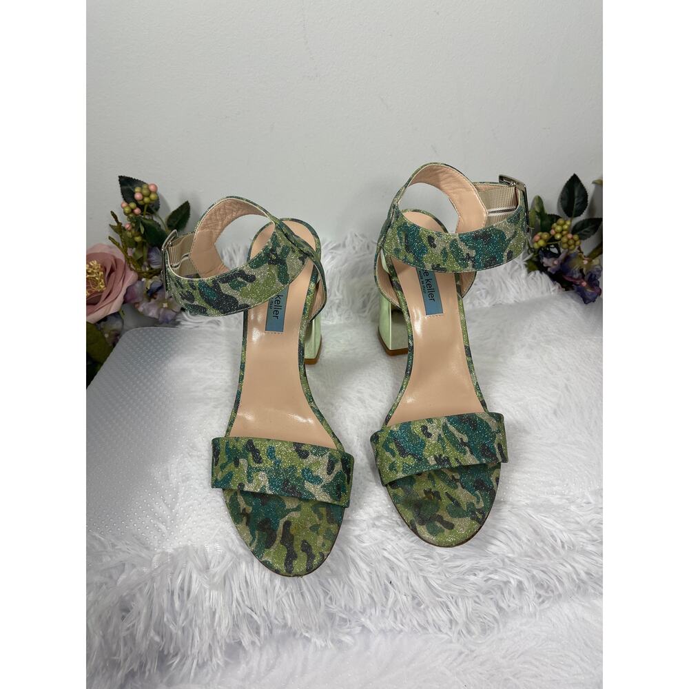 Dee Keller Slingback Sandals Women's Size 9.5 Multicolor Party Preppy Minimalist